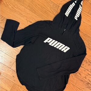 Puma Black Long Sleeve Hoodie